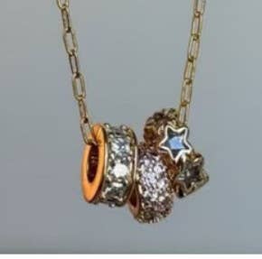 Josslyn 18K Stainless Steel Tarnish Free Barrel Necklace Gold