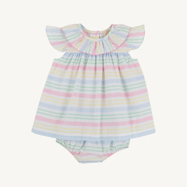 DOROTHY DAY DRESS SAN ANTONIA STRIPE/HAMPTONS HOT PINK