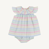 DOROTHY DAY DRESS SAN ANTONIA STRIPE/HAMPTONS HOT PINK