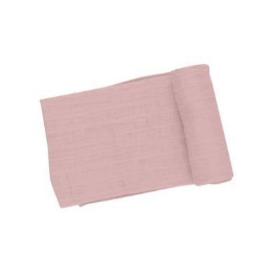 ANGEL DEAR SWADDLE BLANKET DUSTY PINK MUSLIN