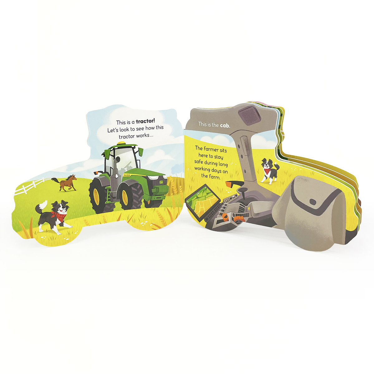 JOHN DEER KIDS: HOW TRACTORS WORK SHAPED BOARD BOOK