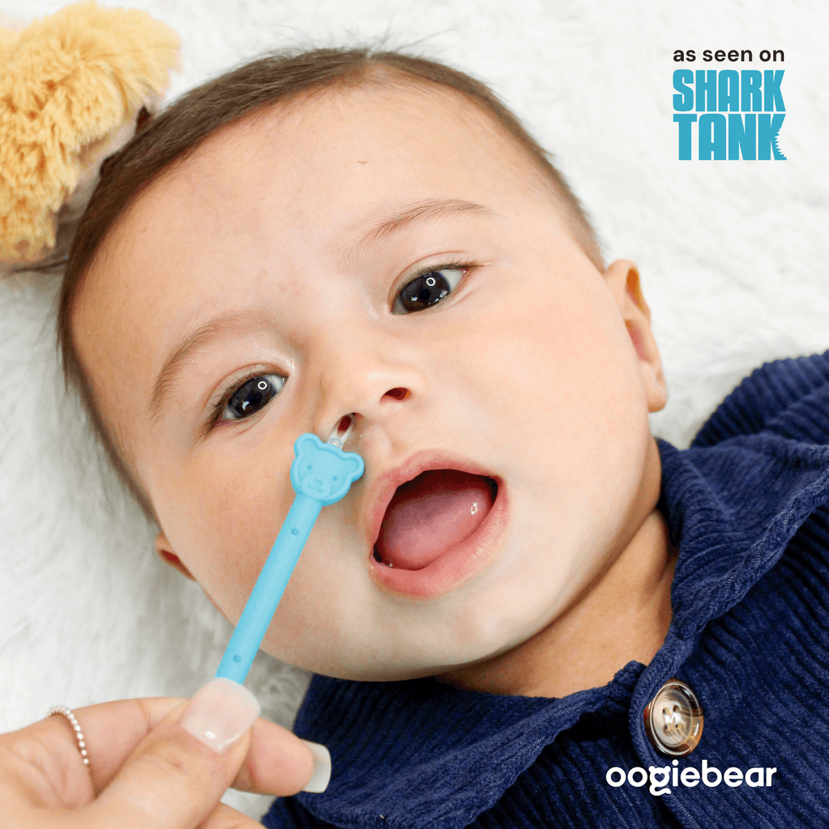 Oogiebear Baby Booger and Ear Wax Picker (2-pack): Raspberry and Seafoam