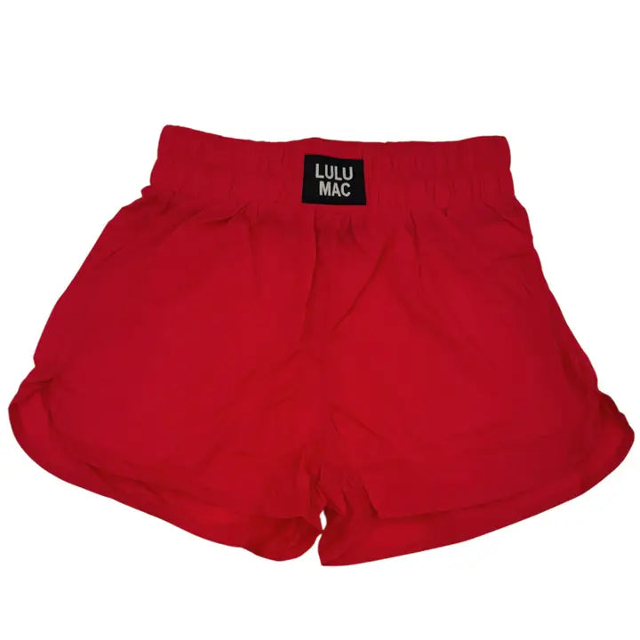 LULU MAC RED KIDS SOLID SHORT