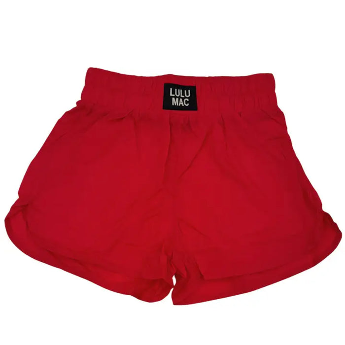 LULU MAC RED KIDS SOLID SHORT
