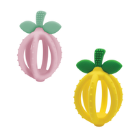Bitzy Biter™ Teething Ball Baby Teether Pink Lemonade