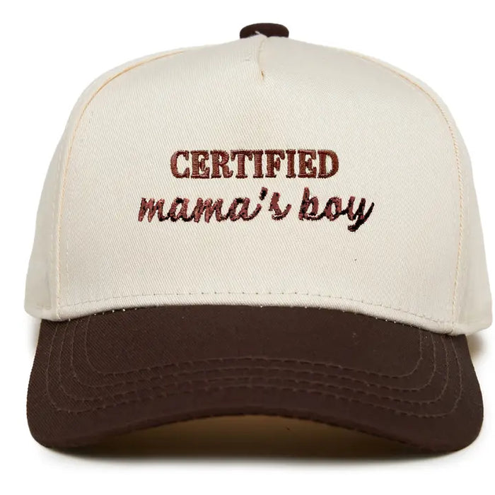 KIDS/BABY 2 TONE CERTIFIED MAMA'S BOY CAP