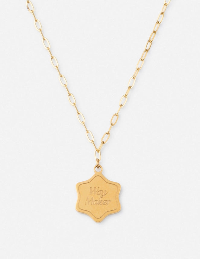ELEVATED FAITH WAY MAKER NECKLACE