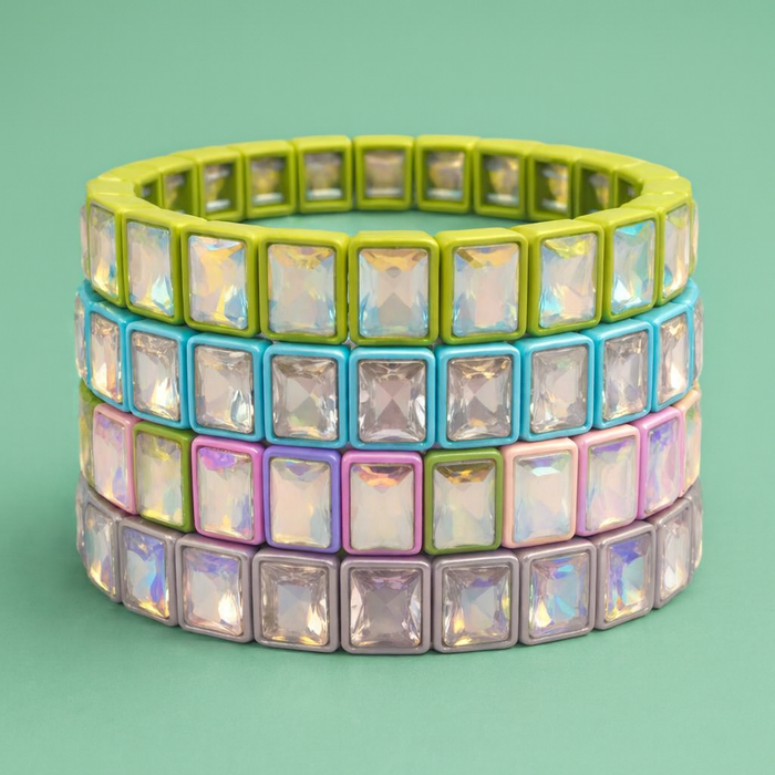 ESTELE ENAMEL STRETCH BRACELET MULTI COLOR