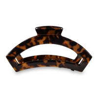Open Hair Clip Large Tortoise