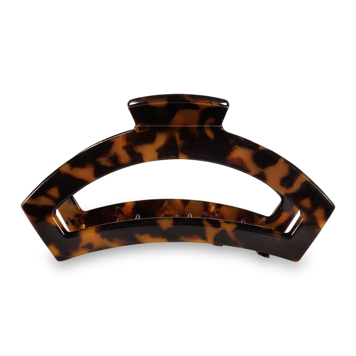 Open Hair Clip Large Tortoise