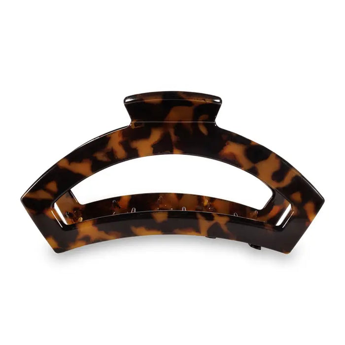 TELETIES TORTOISE LARGE OPEN HAIR CLIP