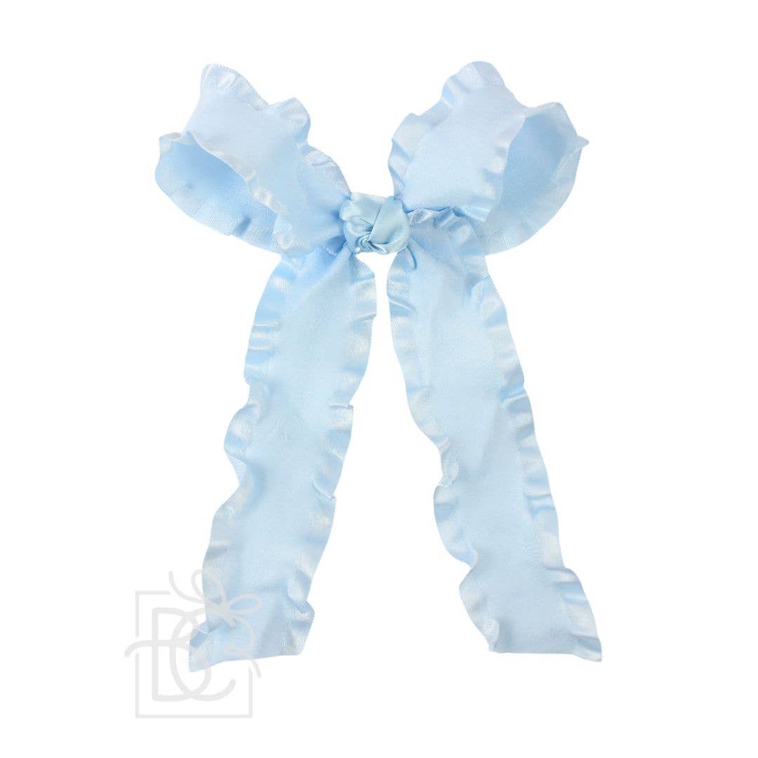 Double Ruffle Tail Large Light Blue