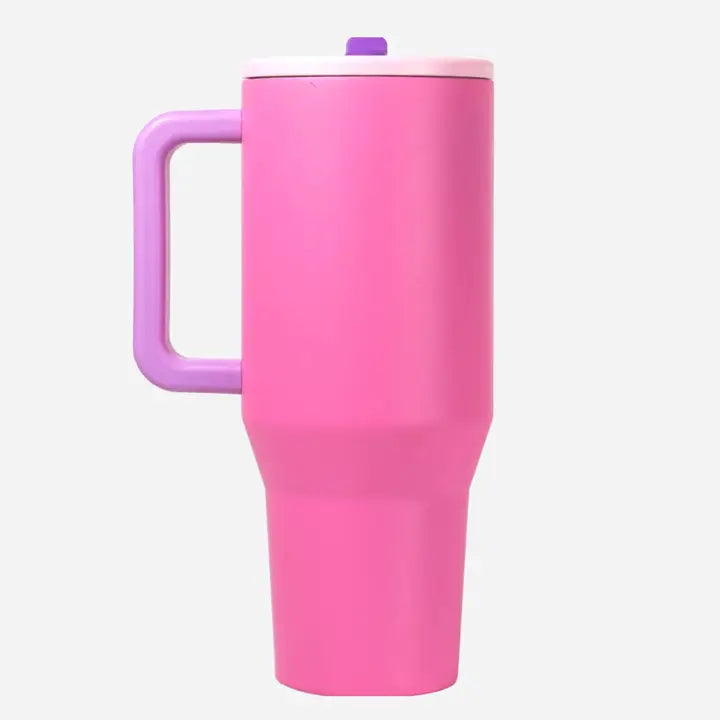 HYDROJUG PINK SUGAR 40 OZ TRAVELER TUMBLER