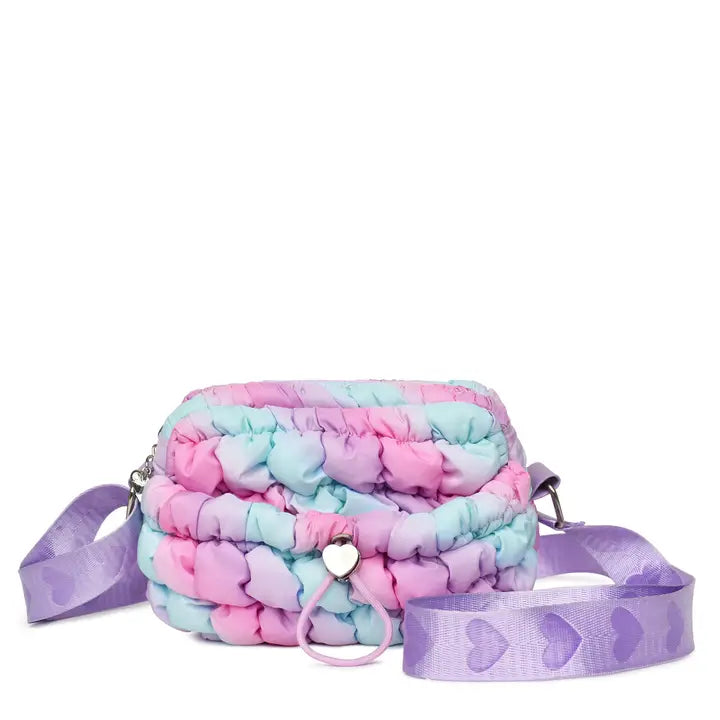 OMG ACCESORIES QUILTED SCRUNCHIES MINI CROSSBODY