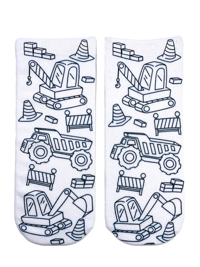 LIVING ROYAL TRACTOR ZONE COLORING SOCKS