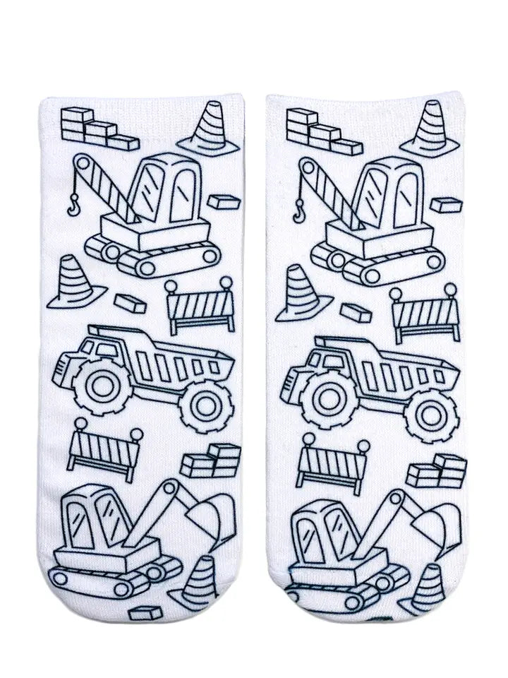 LIVING ROYAL TRACTOR ZONE COLORING SOCKS