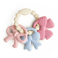 ITZY TRIO SILICONE BOW TEETHER