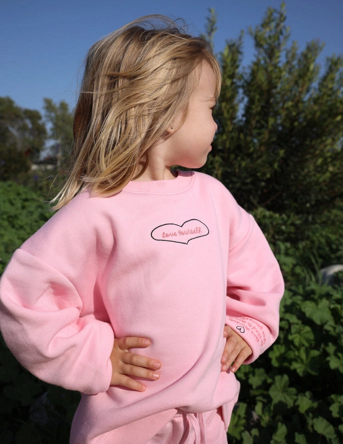 ELEVATED FAITH LOVE YOURSELF KIDS SWEATSHIRT