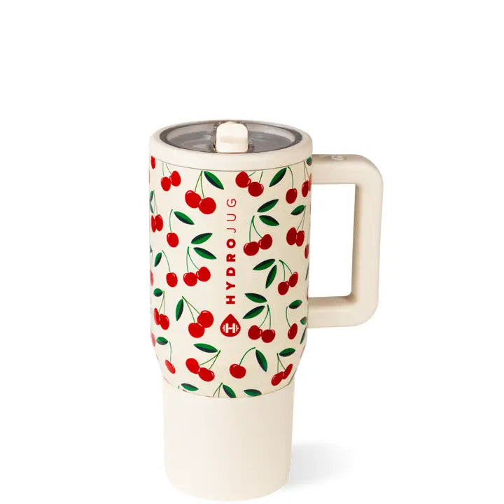 HYDROJUG CHERRIES 20 OZ TRAVELER TUMBLER