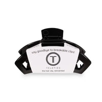 TELETIES OPEN JET BLACK MEDIUM HAIR CLIP