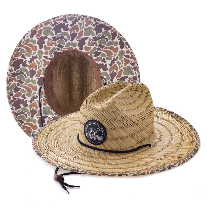 FIELDSTONE YOUTH CAMO STRAW HAT