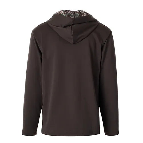 FIELDSTONE YOUTH SCRIPT MIDWEIGHT HOODIE CHOCOLATE