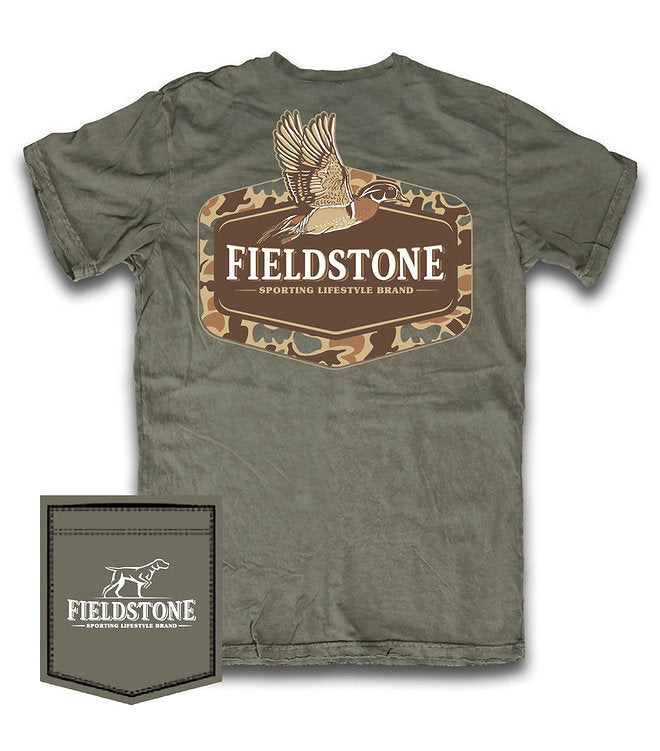 FIELDSTONE YOUTH CAMO WOOD DUCK MOSS