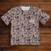 FIELDSTONE YOUTH DRY FIT POCKETED SHORT SLEEVE CAMO