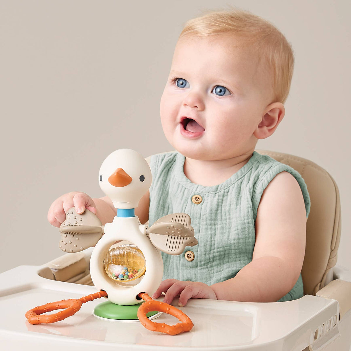 Itzy Twist & Bop™ High Chair Sensory Toy Goose
