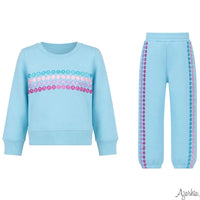 Fall Glitter Smiley Jogger Set