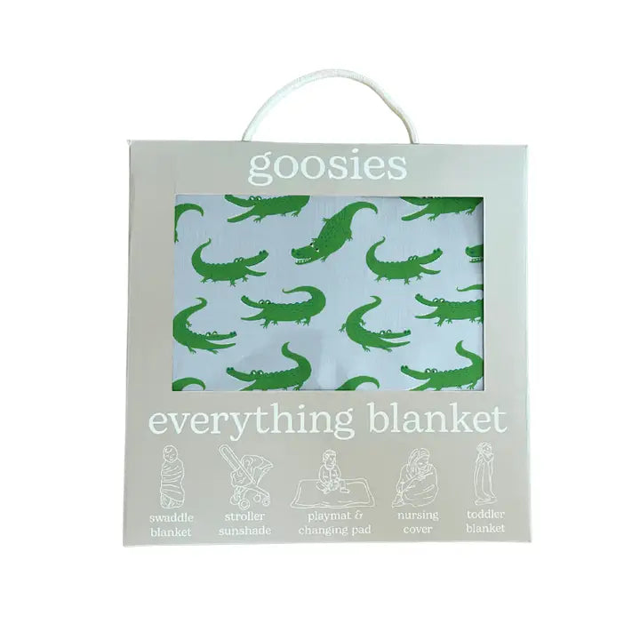 GOOSIES EVERYDAY BLANKET BLUE ALLIGATORS