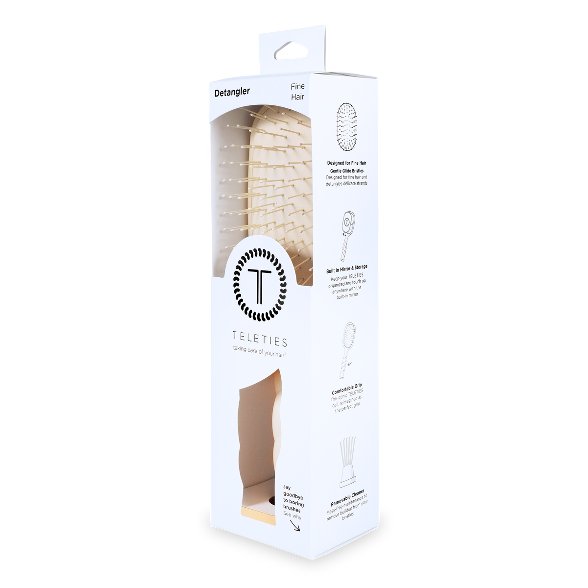 Detangler Hair Brush for Fine Hair Tan