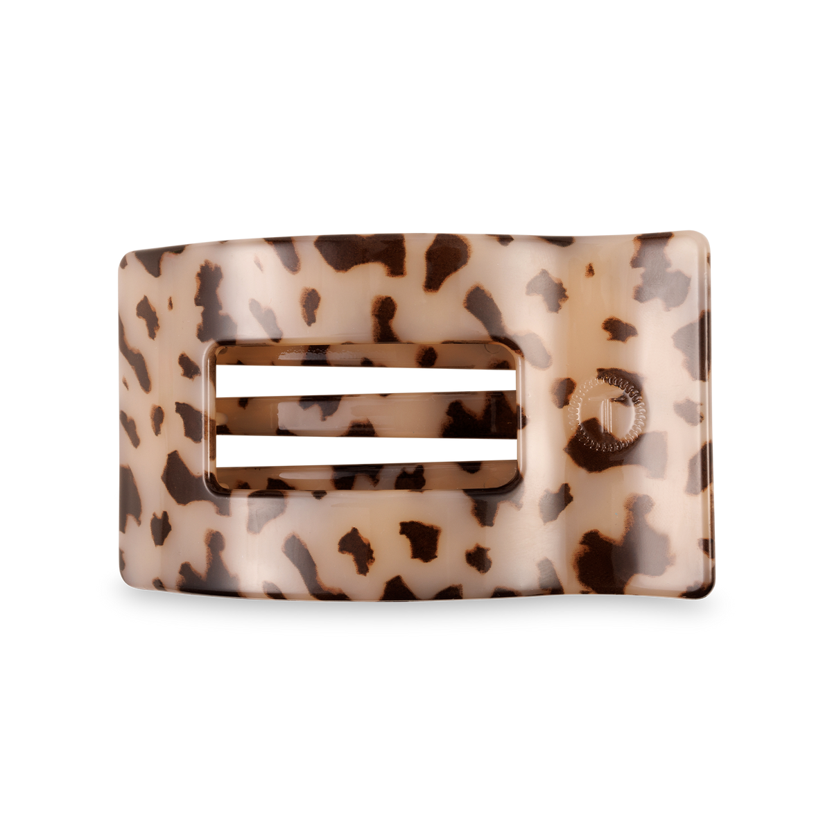 Flat Rectangle Hair Clip Medium Blonde Tortoise