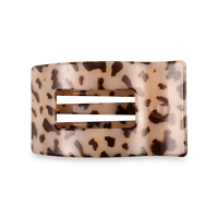 Flat Rectangle Hair Clip Medium Blonde Tortoise