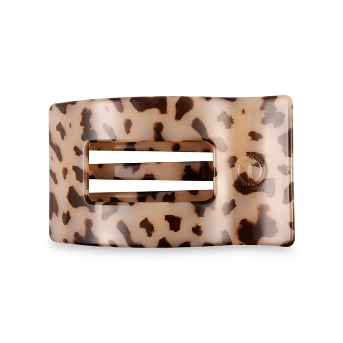 Flat Rectangle Hair Clip Medium Blonde Tortoise