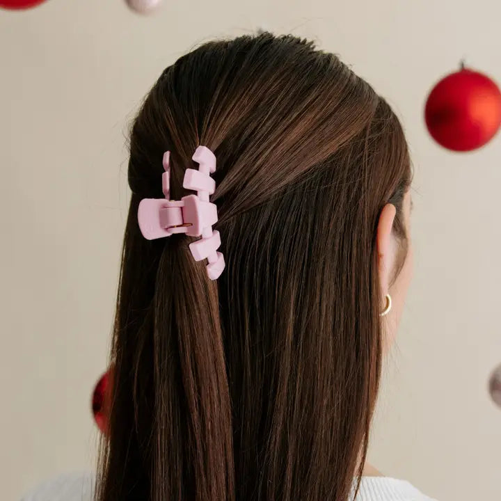 TELETIES CLASSIC MERRY PINKMAS SMALL HAIR CLIP