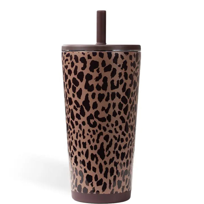 HYDROJUG BROWN LEOPARD 20 OZ EVERYDAY TUMBLER