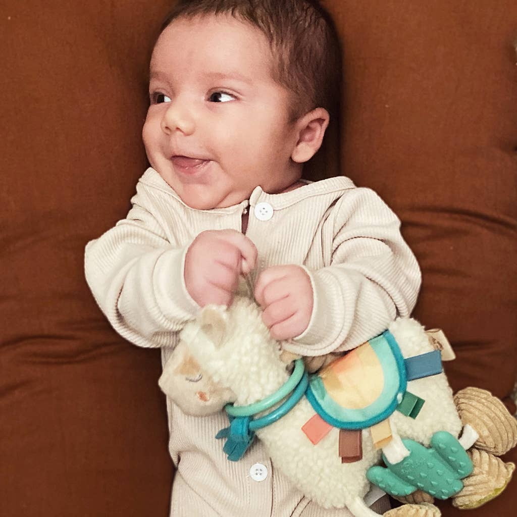 Itzy Friends Link & Love™ Activity Plush with Teether Toy: Unicorn