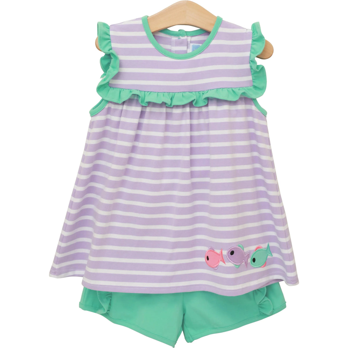 FISHY FISHY RUFFLE SHORT SET