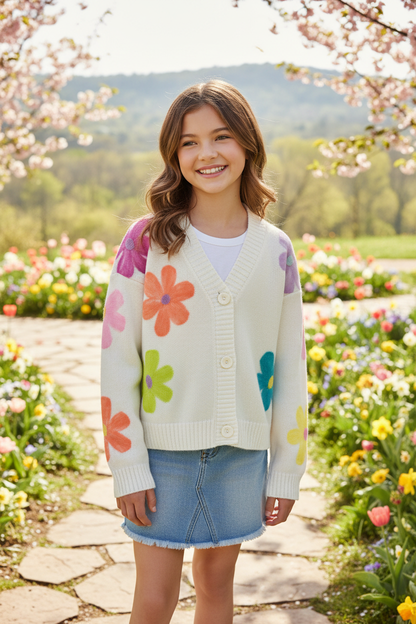 Floral Cardigan Lifestyle