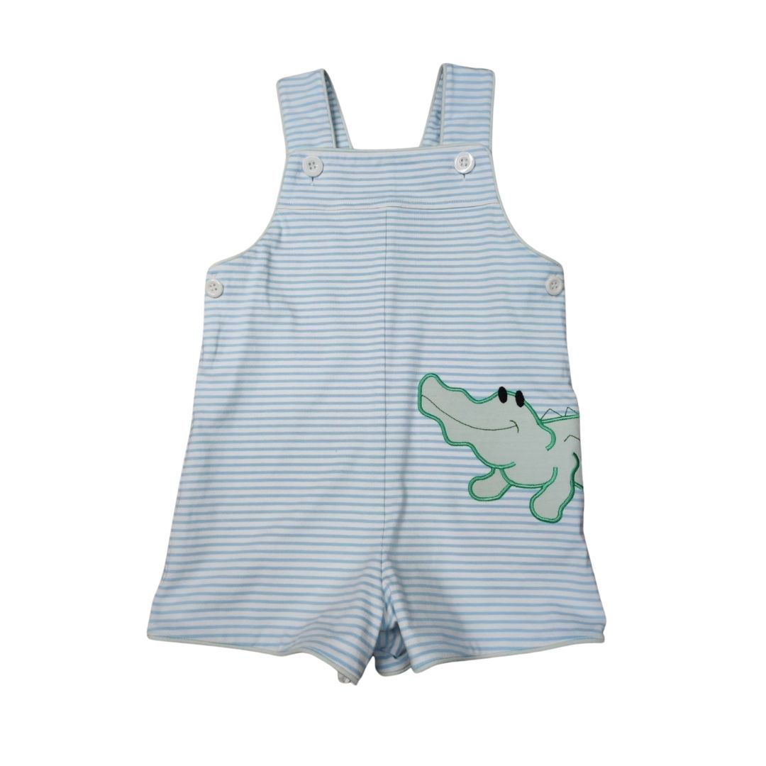 WHIMSEY BAY KIDS LATER GATOR APPLIQUE SHORTALL