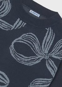 Mayoral Bow Sweater Navy