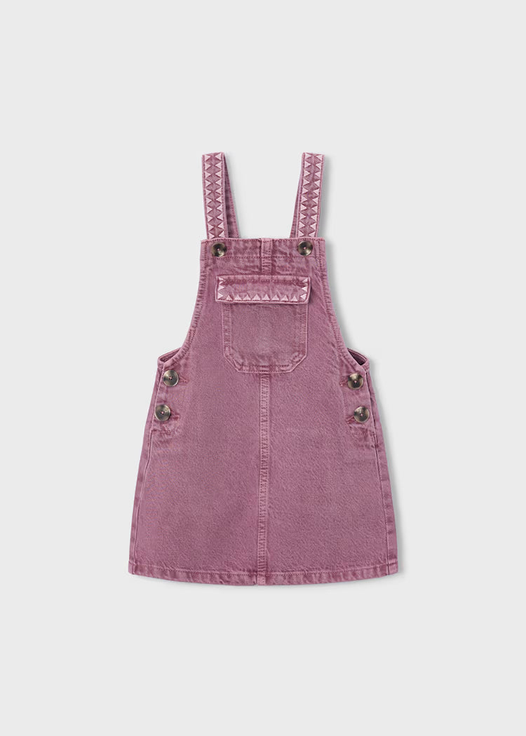 Mayoral Embroidered Overall Skirt Grape