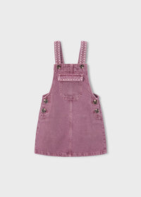 Mayoral Embroidered Overall Skirt Grape