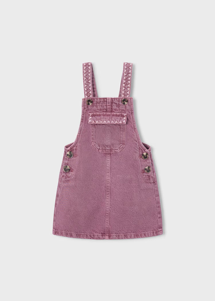 Mayoral Embroidered Overall Skirt Grape