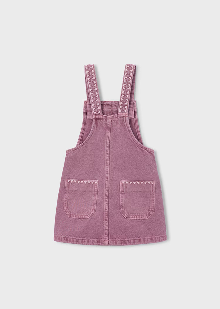 Mayoral Embroidered Overall Skirt Grape