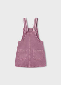 Mayoral Embroidered Overall Skirt Grape