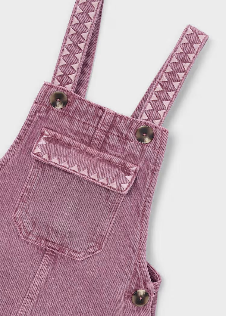 Mayoral Embroidered Overall Skirt Grape