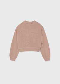 Mayoral Embroidered Sweatshirt Blush