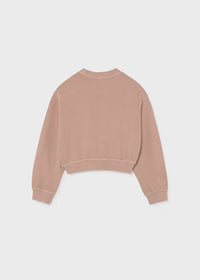 Mayoral Embroidered Sweatshirt Blush